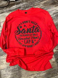 I don’t need Santa, I sit on a bearded man’s lap and tell him what I want design #2
