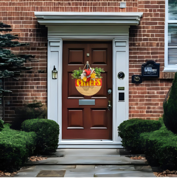 Chiefs kingdom door hanger